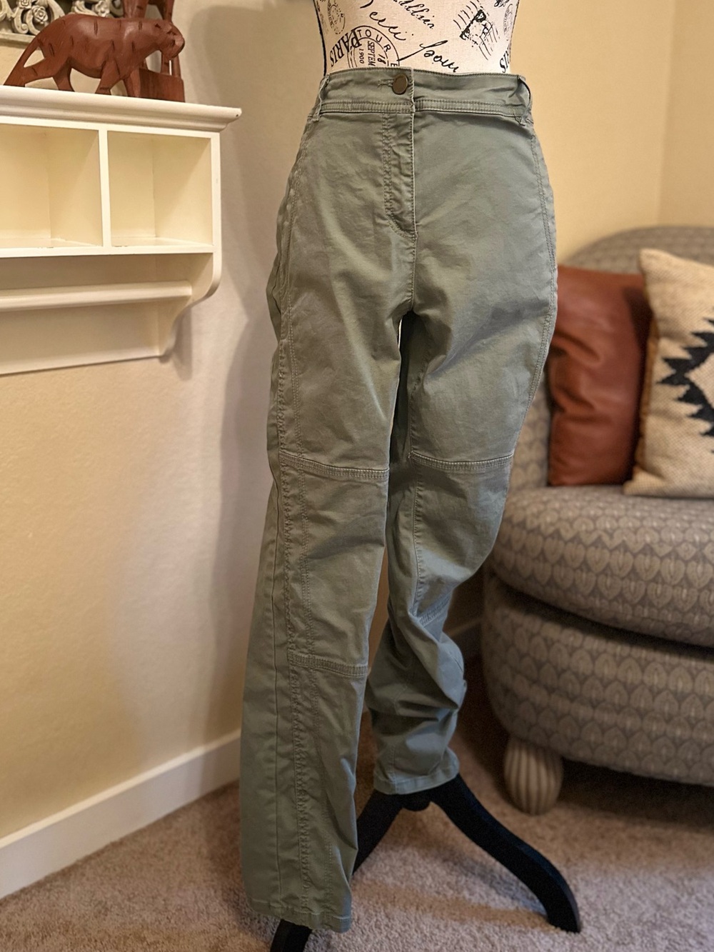 Chicos Olive Green Utility Pants